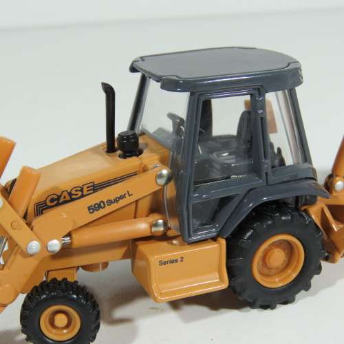 ERTL Case 590 Super L series 2 backhoe loader die-cast construction model - Scale 1/64