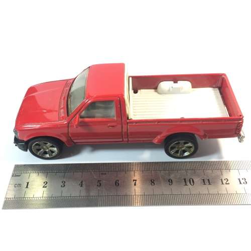 1990 Matchbox Super Kings Toyota Hilux - customised - chassie loose