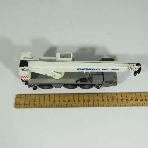 Conrad #2086 Demag AC155 mobile crane die-cast construction model - Scale 1/50