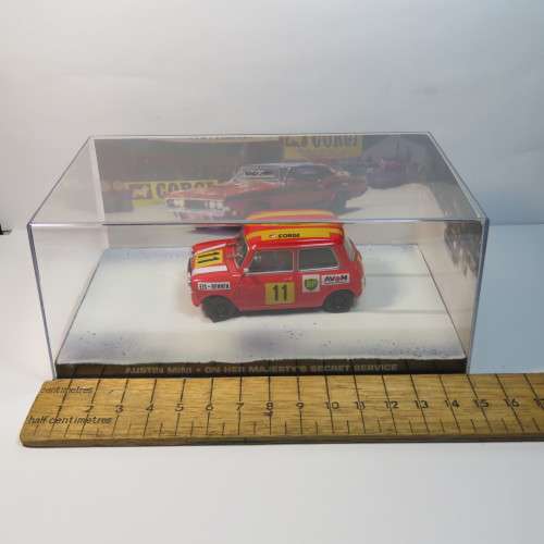 James Bond 007 - Austin Mini racing model car - On her Majesty's secret service