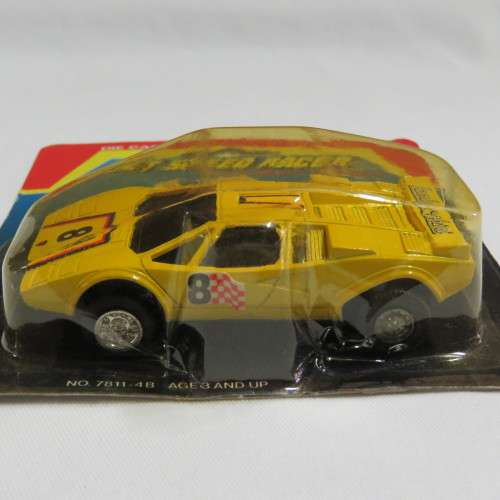 Vintage Die cast Jet Speed racer Lamborghini countach toy cat in pack