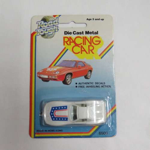 Vintage Road Tough die cast metal racing toy car in pack
