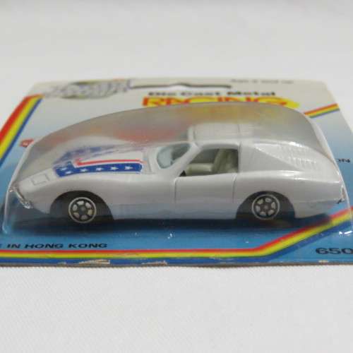 Vintage Road Tough die cast metal racing toy car in pack