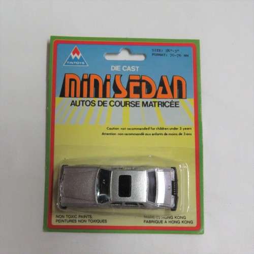Vintage TinToys die cast mini sedan toy car in pack