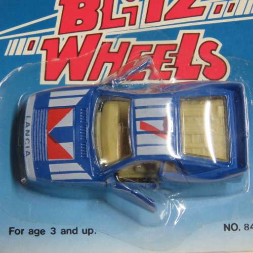 Vintage MC Toy Blitz Wheels die cast metal Lancia toy car in pack