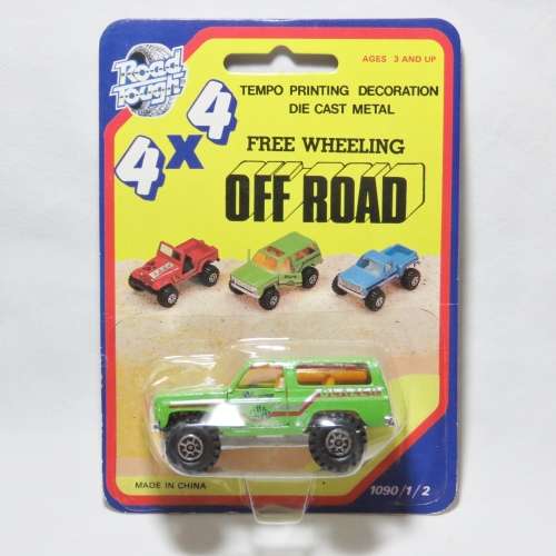 Vintage Road Tough 4x4 Off-Road Blazer die cast toy car in pack