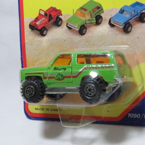 Vintage Road Tough 4x4 Off-Road Blazer die cast toy car in pack