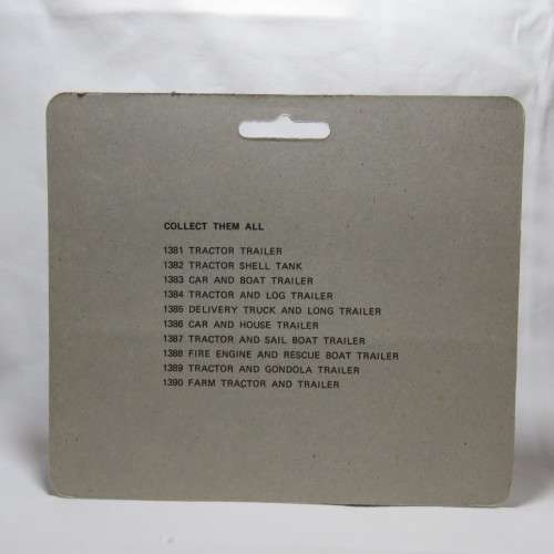 Vintage Yatming Road Tough ICS Line #1385 truck and trailer in pack