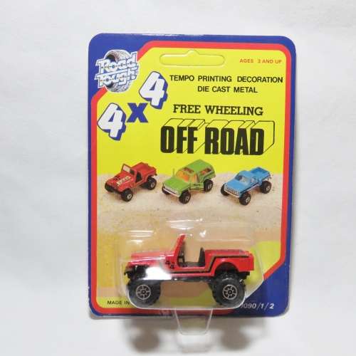 Vintage Yatming Road Tough die cast 4x4 Jeep in pack