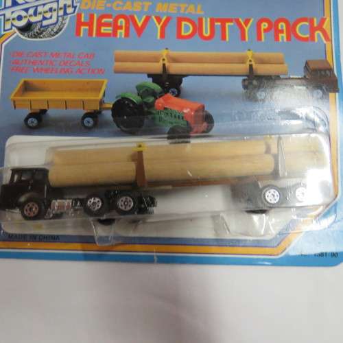 Vintage Yatming Road Tough die cast log carrier truck