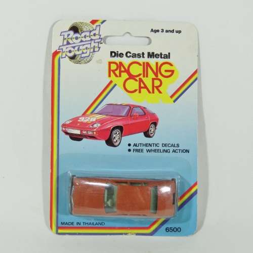 Vintage Road Tough die cast metal Racing toy car in pack
