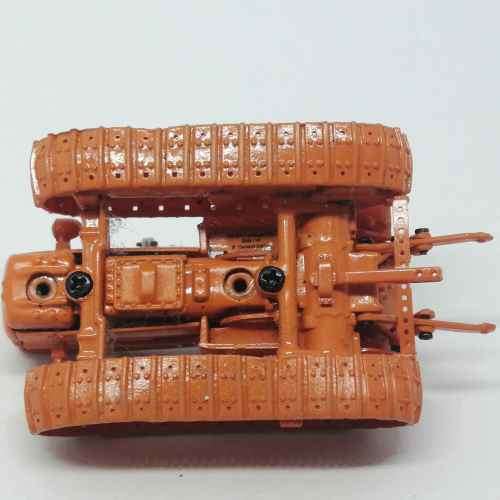 1970 Fiat 605C Montagna die-cast model tractor with tracks - Universal Hobbies - scale 1/43