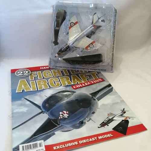 Amercom UK 1962 Hawker Hunter T7 die-cast model plane - scale 1/72 - with magazine
