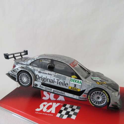 SCX Mercedes-Benz AMG C-Class DTM #1 Schneider racing slot car model - Scale 1/32