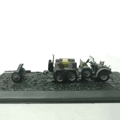 1938 German ( Berlin ) Krupp Protze L2H143 Military vehicle with PAK 35/36 cannon die-cast model