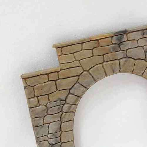 HO scale trains tunnel entrance surround