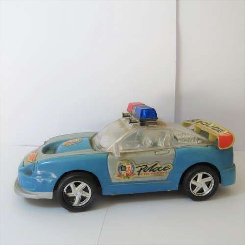 Lot of 3 police friction cars about 1:32 scale 2 x Bmw - Plastic