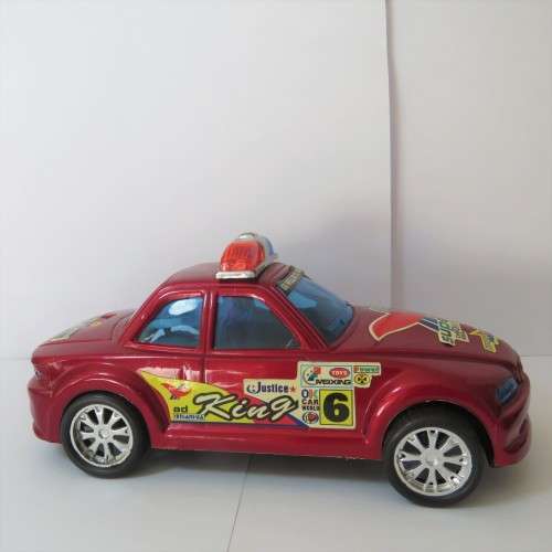 Lot of 3 police friction cars about 1:32 scale 2 x Bmw - Plastic