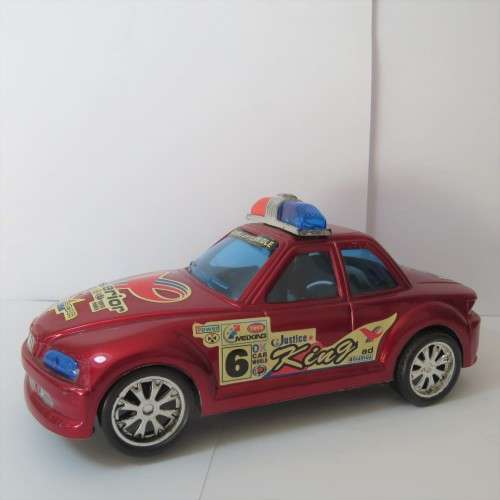 Lot of 3 police friction cars about 1:32 scale 2 x Bmw - Plastic