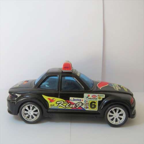 Lot of 3 police friction cars about 1:32 scale 2 x Bmw - Plastic