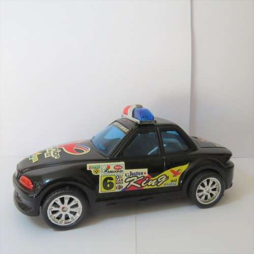 Lot of 3 police friction cars about 1:32 scale 2 x Bmw - Plastic