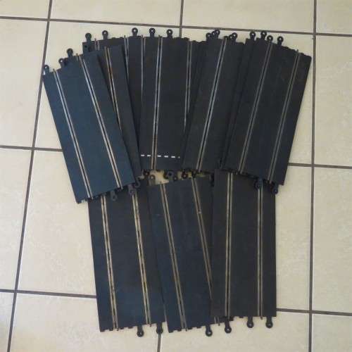 Lot of 14 vintage Tri-Ang Scalextric slot car tracks