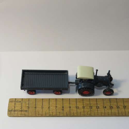 Siku #1980 Lanz bulldog tractor with #1635 trailer