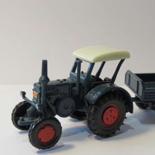 Siku #1980 Lanz bulldog tractor with #1635 trailer