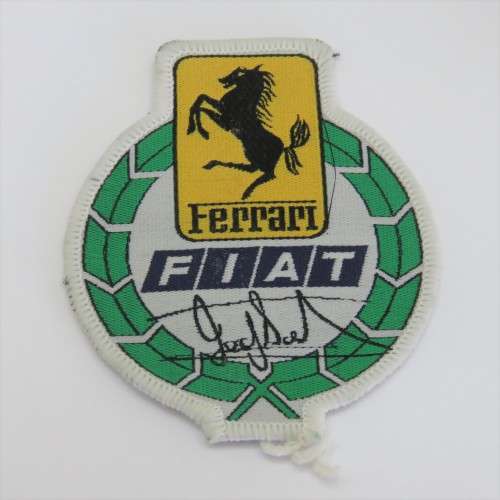 Vintage Ferrari FIAT cloth badge