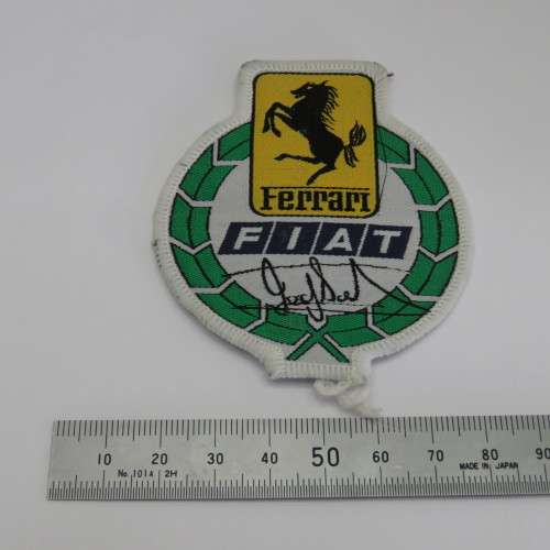 Vintage Ferrari FIAT cloth badge