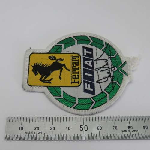 Vintage Ferrari FIAT cloth badge