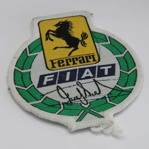 Vintage Ferrari FIAT cloth badge