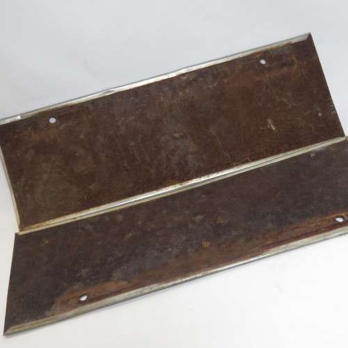 Pair of vintage metal numberplates OND 256