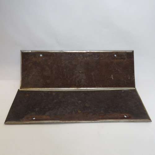 Pair of vintage metal numberplates OND 256