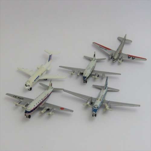 Lot of 5 Schabak die-cast model airplanes