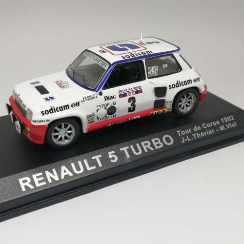 Renault 5 Turbo die-cast rally model car - 1982 Tour de Corse - scale 1/43