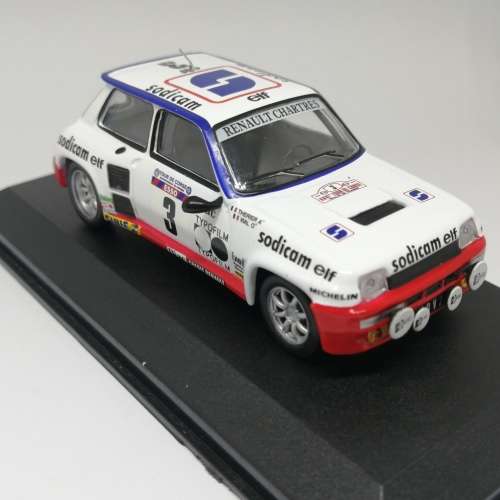Renault 5 Turbo die-cast rally model car - 1982 Tour de Corse - scale 1/43