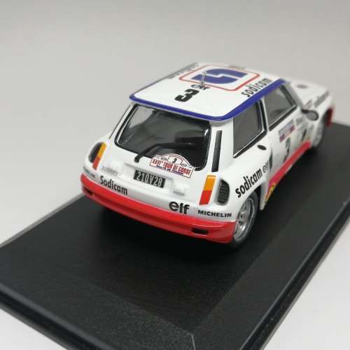 Renault 5 Turbo die-cast rally model car - 1982 Tour de Corse - scale 1/43
