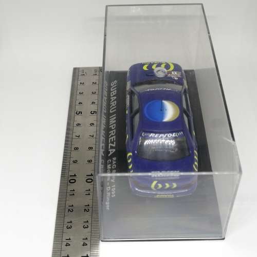 Subara Impreza die-cast rally model car - 1995 RAC rally - scale 1/43 - case cracked