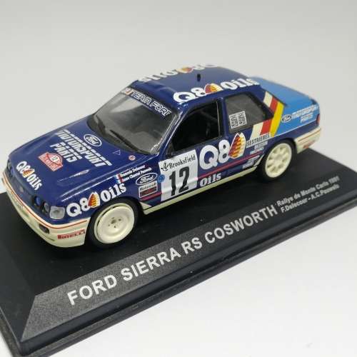 Ford Sierra RS Cosworth die-cast rally model car - 1991 Rally de Monte Carlo