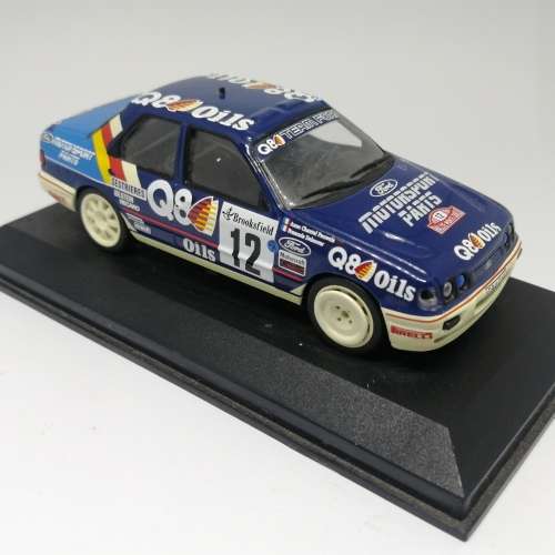 Ford Sierra RS Cosworth die-cast rally model car - 1991 Rally de Monte Carlo