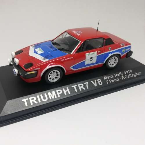 Triumph TR7 V8 die-cast rally model car - 1978 Manx Rally - #5 T. Pond / F. Gallagher