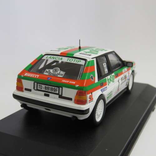 Lancia Delta HF 4WD die-cast rally model car - 1987 Rally della Lana - Scale 1/43