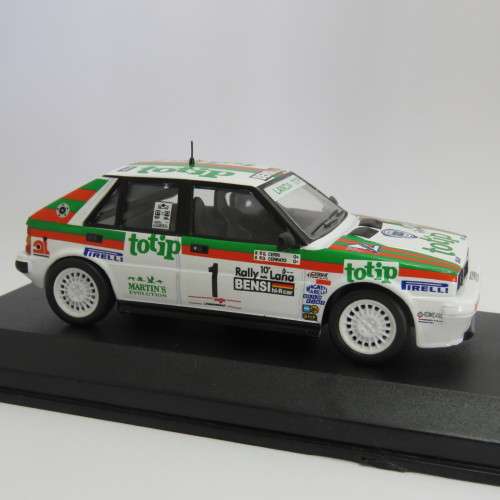 Lancia Delta HF 4WD die-cast rally model car - 1987 Rally della Lana - Scale 1/43