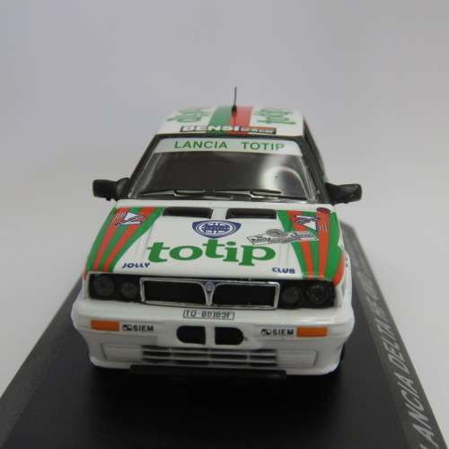 Lancia Delta HF 4WD die-cast rally model car - 1987 Rally della Lana - Scale 1/43