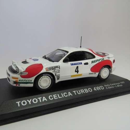 Toyota Celica Turbo 4WD die-cast rally model car - Rally Catalunya 1992 - Scale 1/43