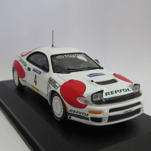 Toyota Celica Turbo 4WD die-cast rally model car - Rally Catalunya 1992 - Scale 1/43