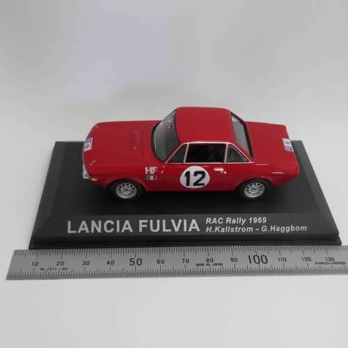 Lancia Fulvia die-cast rally model car - RAC Rally 1969 - Scale 1/43
