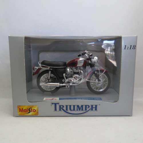 Maisto 1969 Triumph T120 Bonneville die-cast motorcycle - Scale /18 in box