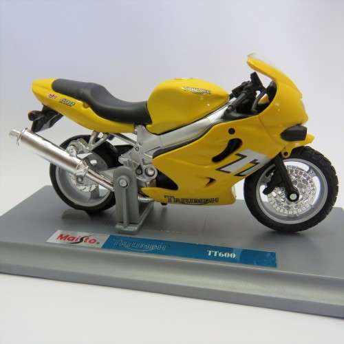 Maisto Triumph TT600 die-cast motorcycle - Scale 1/18 in box